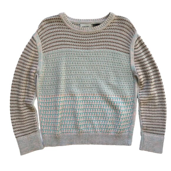 Rachel Comey Sweaters - Rachel Comey Prescot Sweater Womens Small Blue Pink Crew Neck Alpaca Cotton Knit